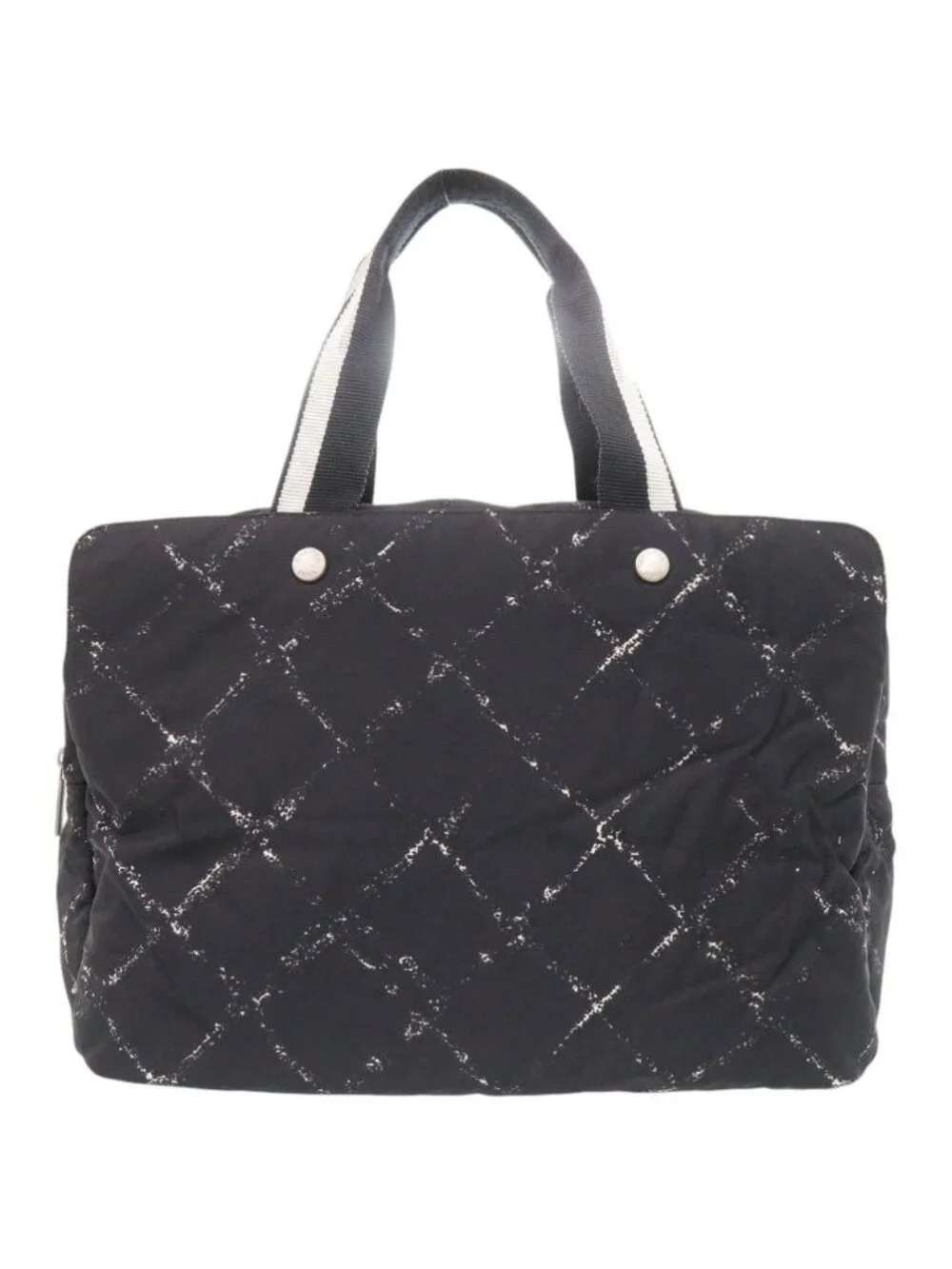 Chanel Travel Line Black Boston Bag